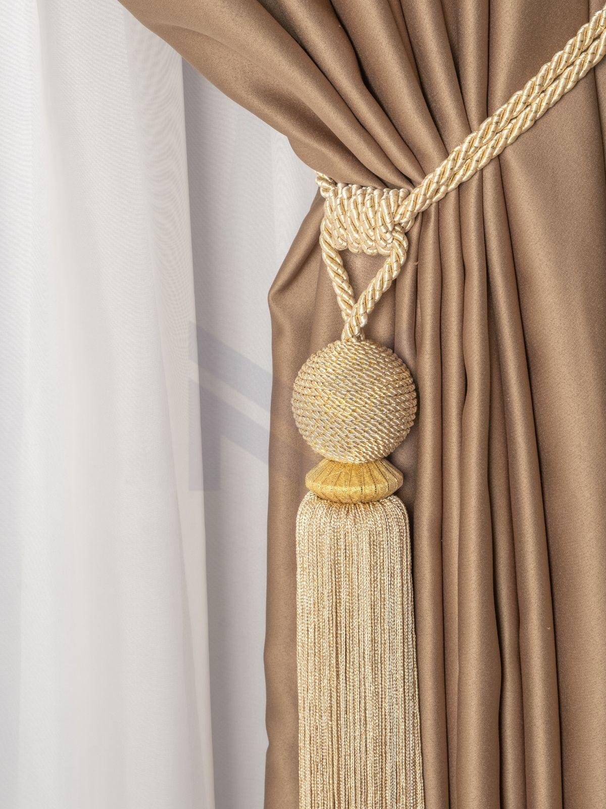 mf-88 (1) Kordon Sarım Kurdele Püsküllü Braçol - Görsel 1